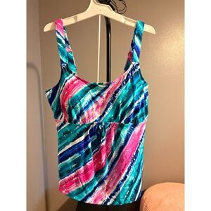 Rainbow Stripe Swimsuit Size 16 Item 47286 - New
